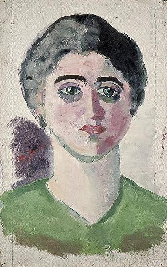 Portrait of Lena Milius, Theo van Doesburg